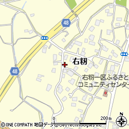 茨城県土浦市右籾720-1周辺の地図