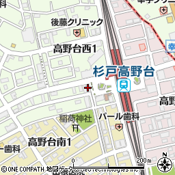 ファミリーマート杉戸高野台駅西口店周辺の地図
