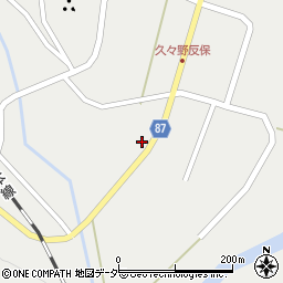 岐阜県高山市久々野町久々野2087周辺の地図