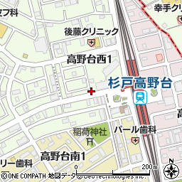 埼玉りそな銀行杉戸高野台駅前 ＡＴＭ周辺の地図