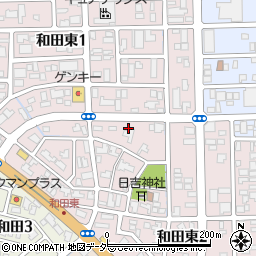 福井県福井市和田東周辺の地図