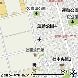 福井県福井市運動公園4丁目401周辺の地図