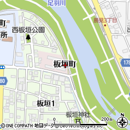 福井県福井市板垣町周辺の地図