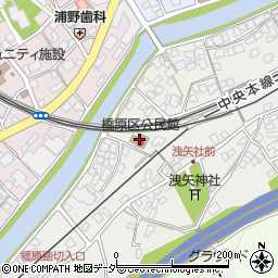 橋原区公会所周辺の地図