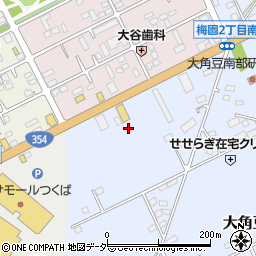 茨城県つくば市大角豆2011-57周辺の地図