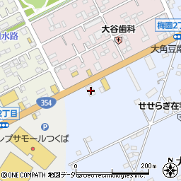 茨城県つくば市大角豆2011-128周辺の地図