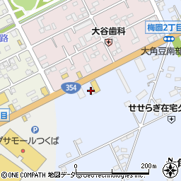 茨城県つくば市大角豆2011-289周辺の地図