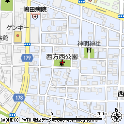 福井県福井市西方1丁目15周辺の地図