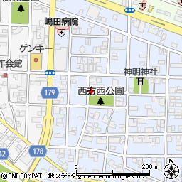 福井県福井市西方1丁目周辺の地図