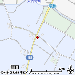 茨城県行方市籠田234周辺の地図