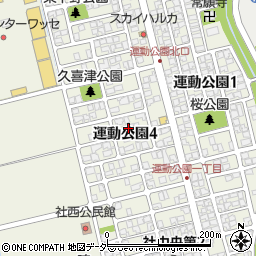 福井県福井市運動公園4丁目1103周辺の地図