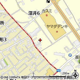 埼玉県北本市深井6丁目106周辺の地図