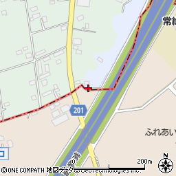 茨城県つくば市大角豆2033周辺の地図