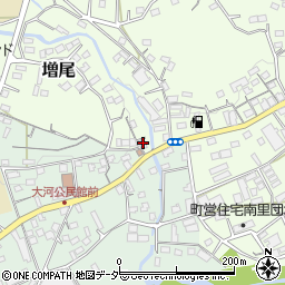 埼玉県比企郡小川町増尾121-2周辺の地図