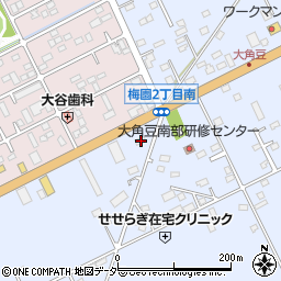 茨城県つくば市大角豆2011-280周辺の地図