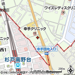 フライングガーデン 杉戸高野台店周辺の地図
