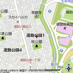 福井県福井市運動公園1丁目1209周辺の地図