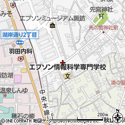 栗林眼科医院入口周辺の地図