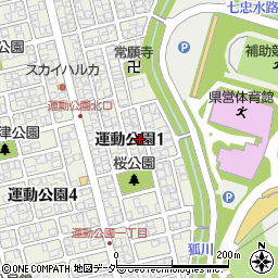 福井県福井市運動公園1丁目1204周辺の地図