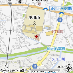 小川町役場　学校給食センター周辺の地図