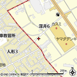 埼玉県北本市深井6丁目90周辺の地図