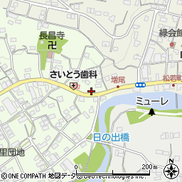 埼玉県比企郡小川町増尾2周辺の地図