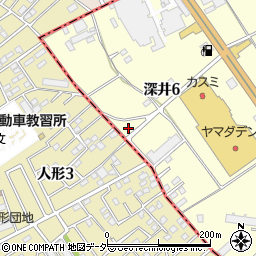 埼玉県北本市深井6丁目47周辺の地図