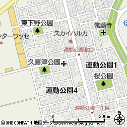 福井県福井市運動公園4丁目1508周辺の地図