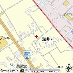 埼玉県北本市深井7丁目147周辺の地図