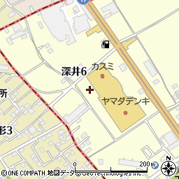 埼玉県北本市深井6丁目周辺の地図