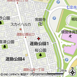 福井県福井市運動公園1丁目1212周辺の地図