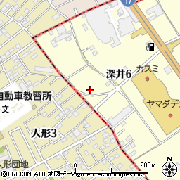 埼玉県北本市深井6丁目46周辺の地図