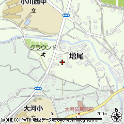 埼玉県比企郡小川町増尾409-3周辺の地図