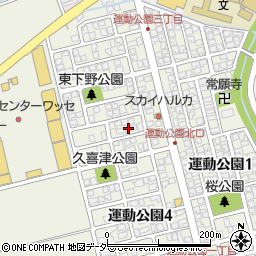 福井県福井市運動公園3丁目1208周辺の地図