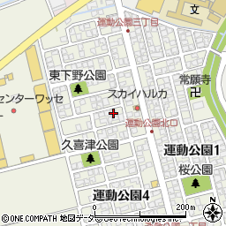福井県福井市運動公園3丁目1204周辺の地図