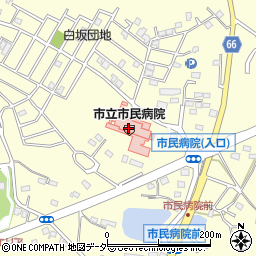 東松山市立市民病院周辺の地図
