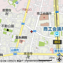 莇生田餅店周辺の地図