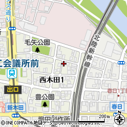 西木田コーポ周辺の地図
