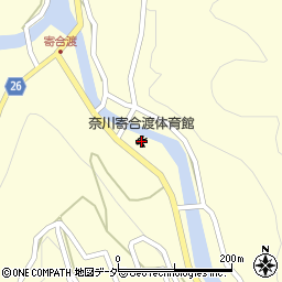 松本市奈川寄合渡体育館周辺の地図