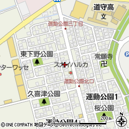 福井県福井市運動公園3丁目1007周辺の地図
