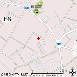 埼玉県鴻巣市上谷周辺の地図