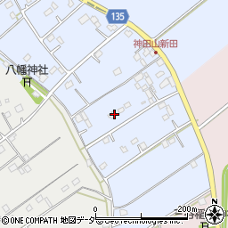 茨城県坂東市神田山新田93周辺の地図