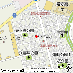 福井県福井市運動公園3丁目908周辺の地図