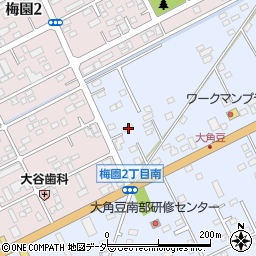 茨城県つくば市大角豆2011-367周辺の地図