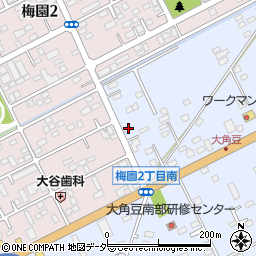 茨城県つくば市大角豆2011-125周辺の地図