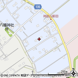 茨城県坂東市神田山新田95周辺の地図