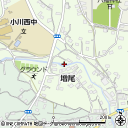 埼玉県比企郡小川町増尾168周辺の地図