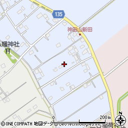 茨城県坂東市神田山新田97周辺の地図