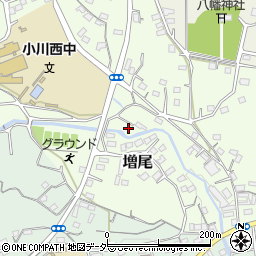 埼玉県比企郡小川町増尾158周辺の地図