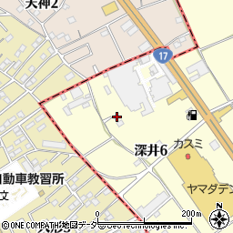 埼玉県北本市深井6丁目67周辺の地図